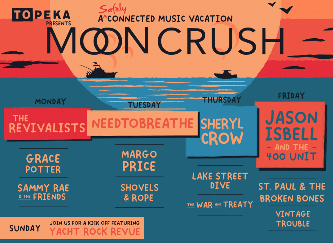 Moon Crush: Socially distanced music vacation to bring Jason Isbell, Sheryl Crow to Miramar Beach