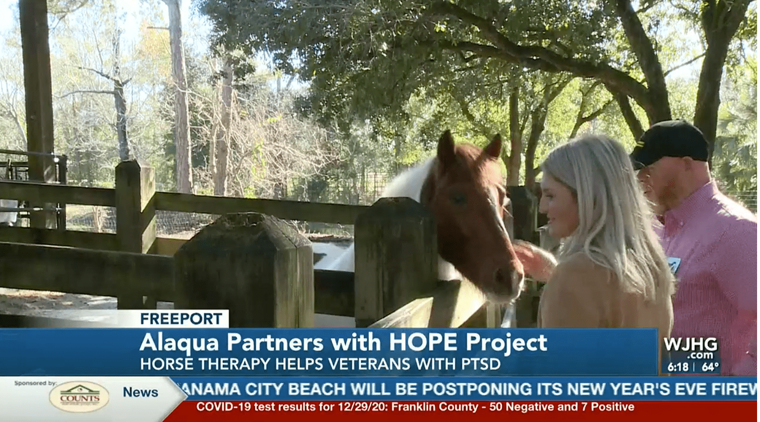 HOPE Project and Alaqua Animal Refuge Form a Partnership through Equine Therapy